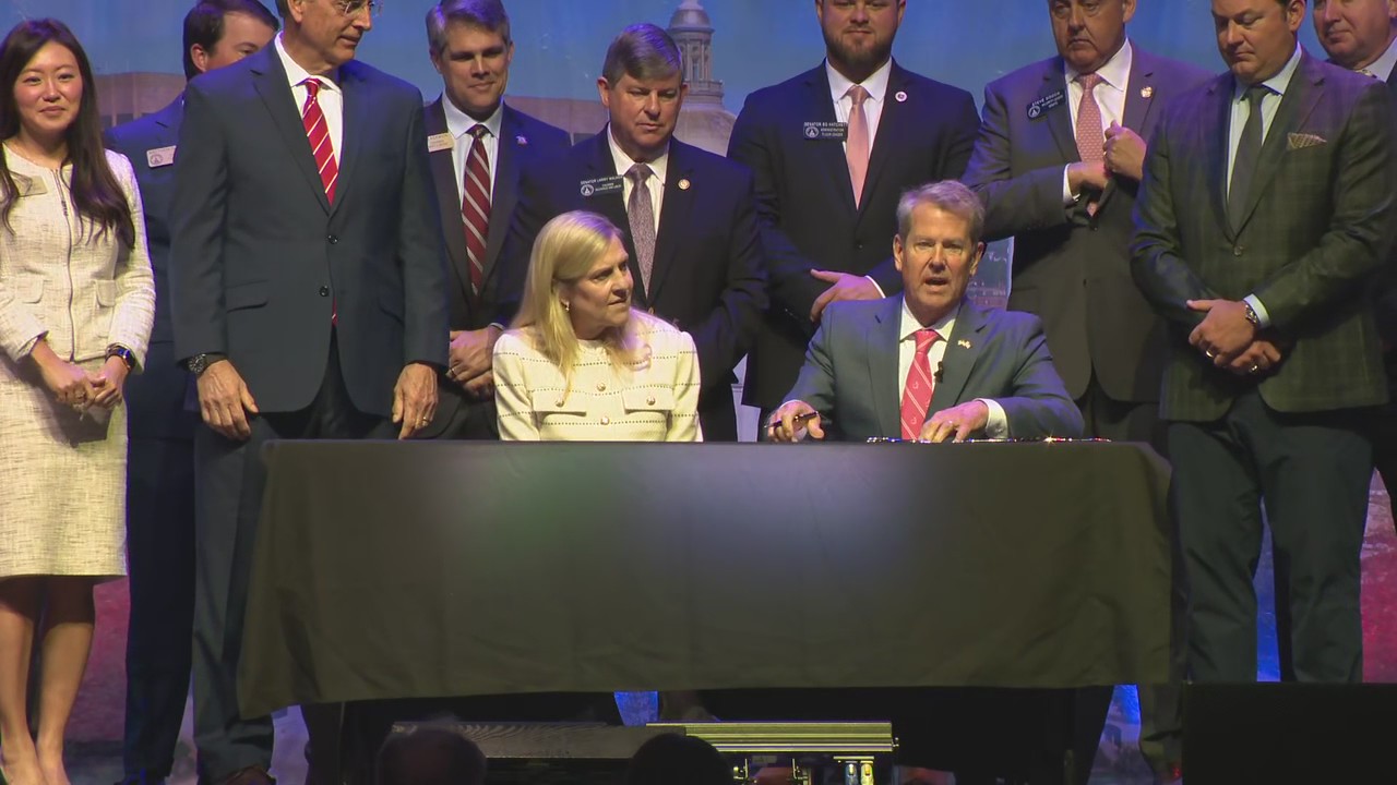 RAW: Gov. Kemp signs 2 major tax bills